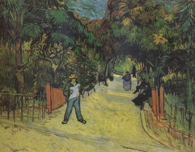 Vincent Van Gogh Entrance to thte Public Park in Arles (nn04) china oil painting image